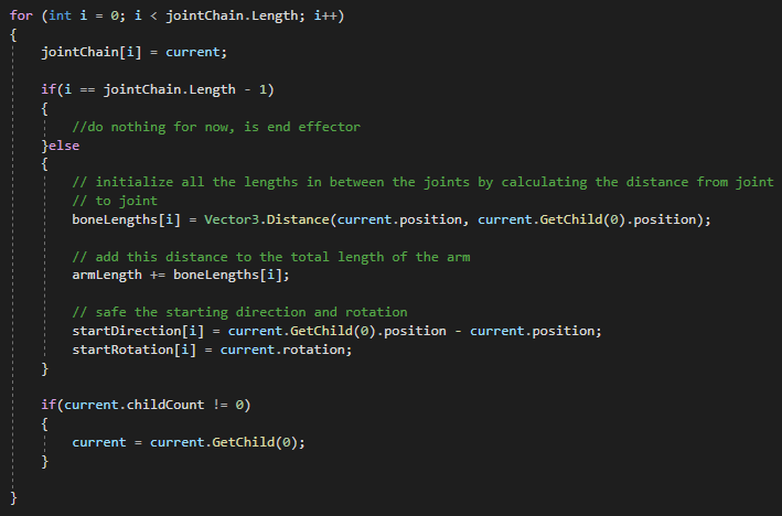 Inverse Kinematics – FABRIK – HvA GPE Gamelab